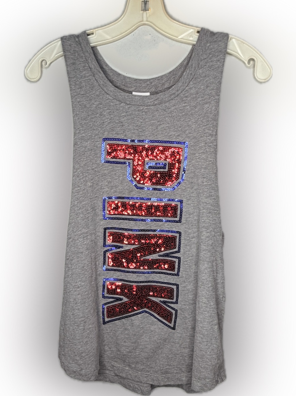 PINK Victoria's Secret Sleeveless Sequin T-Shirt